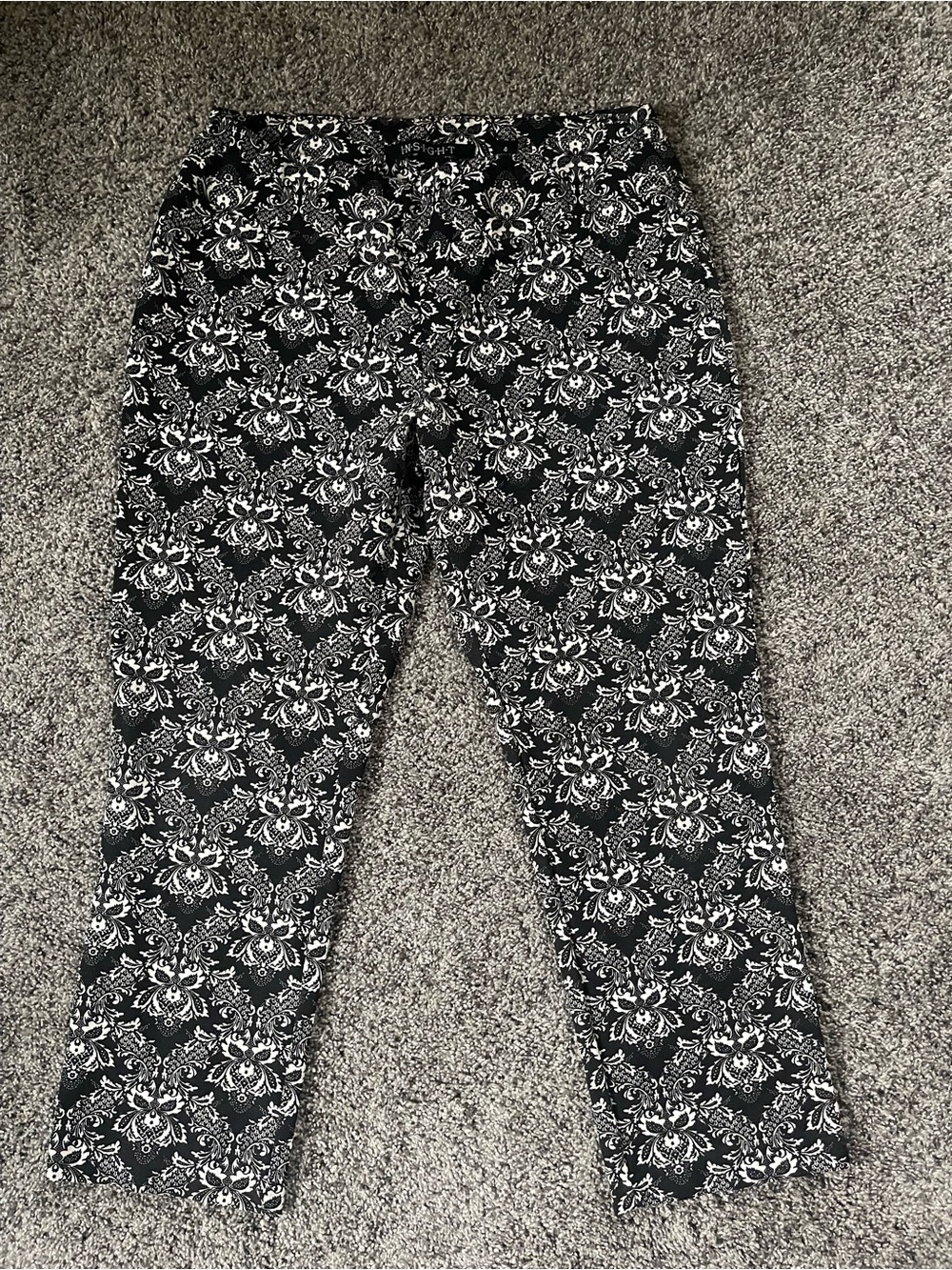 Insight Black and White Damask Trousers